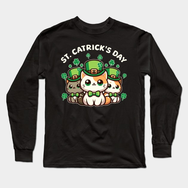 St. Catricks Day Long Sleeve T-Shirt by Odetee